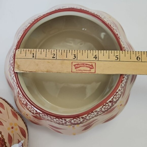 Temptations Old World Red Cranberry Christmas Tree Stackable Bowl Replacements - Picture 6 of 10